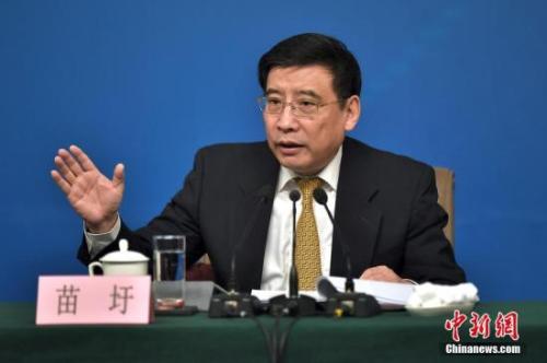 資料圖：苗圩。<a target='_blank' href='http://www.chinanews.com/'>中新社</a>記者金碩攝